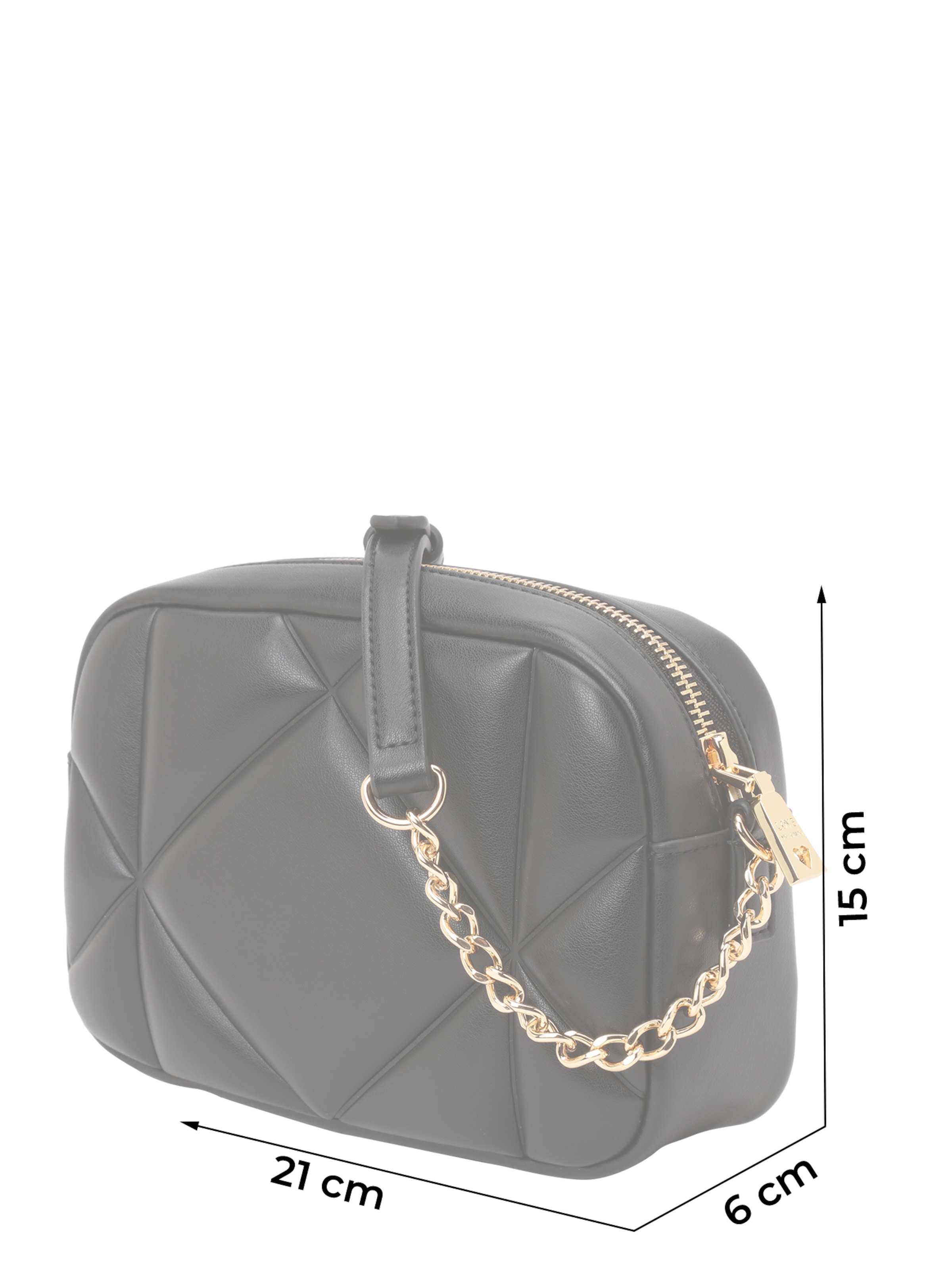 Love MoschinoTorba preko ramena 'Embossed Q' - crna boja