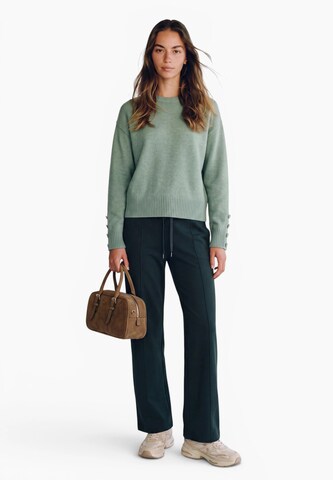 Street One Studio Regular Pants in Green: front