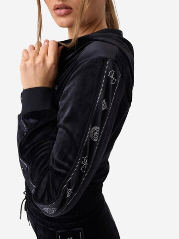 GUESS - Sudadera con cremallera 'AMALIA FULL ZIP HOOD V6BQ07 K6301' en negro