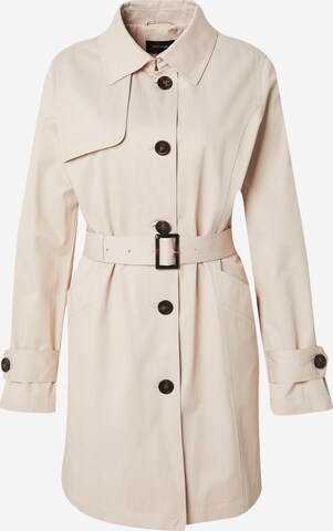 COMMA Between-Seasons Coat in Beige: front