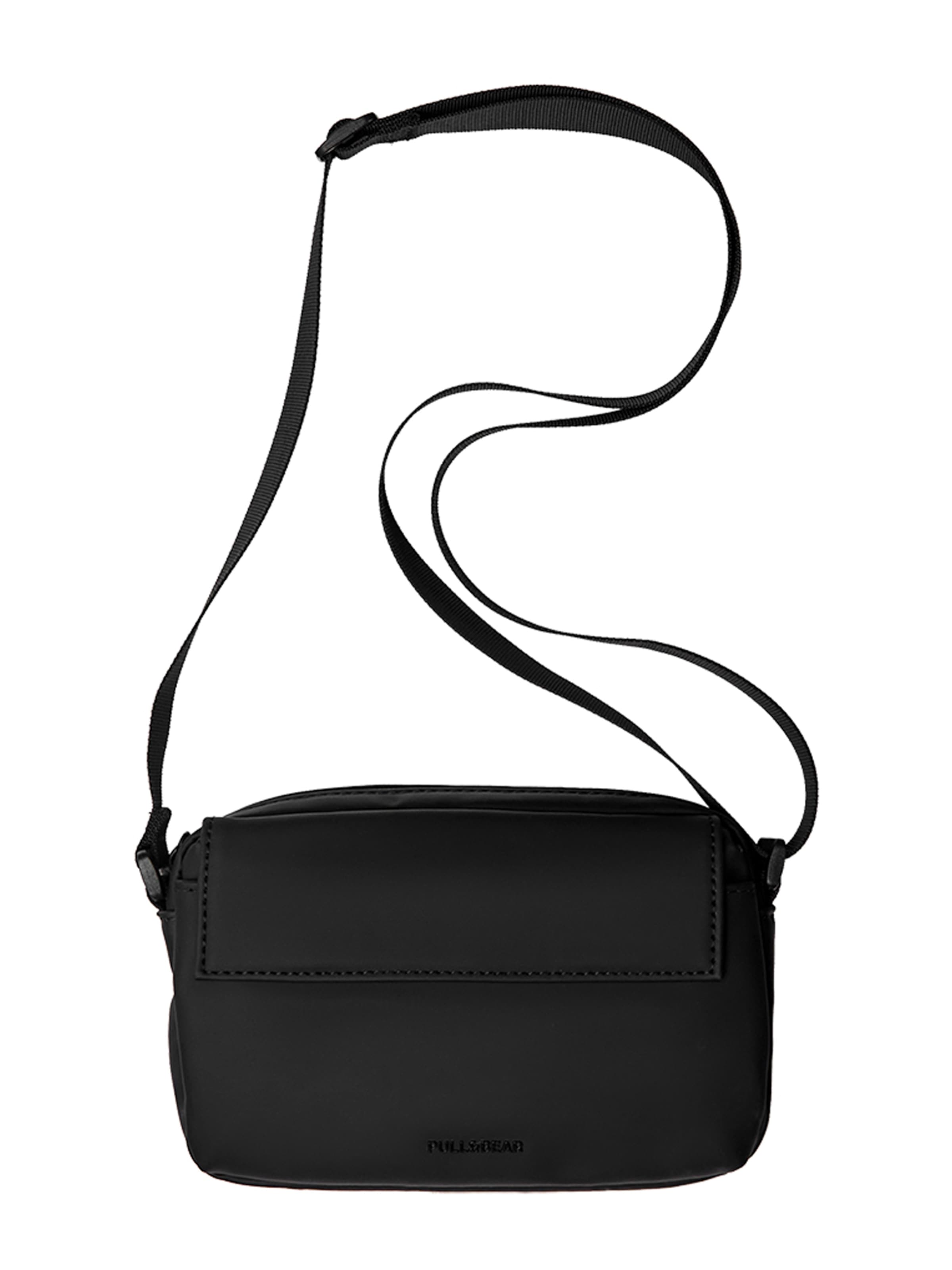 Sac à bandoulière Pull&Bear en noir : devant