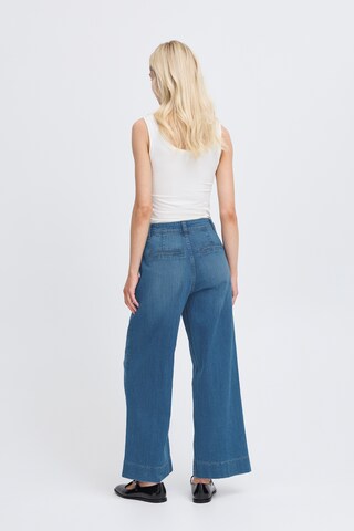 b.young Wide Leg Jeans 'BYKOMMA' i blå