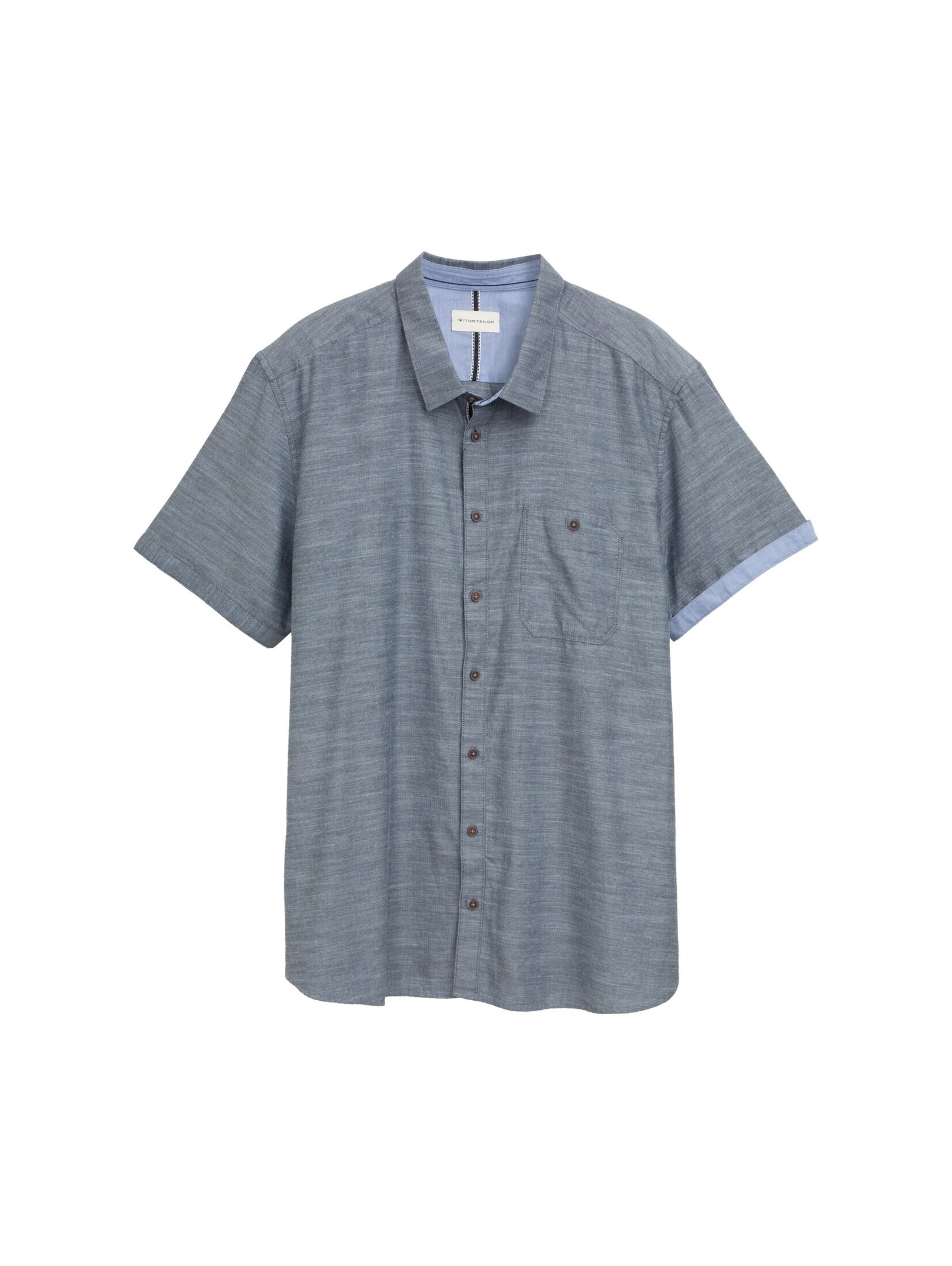 TOM TAILOR Men + Comfort Fit Hemd in Blau: Vorderseite