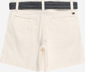 TOMMY HILFIGER Regular Trousers 'ESSENTIAL' in White