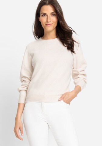 Pull-over 'Henny' Olsen en beige : devant