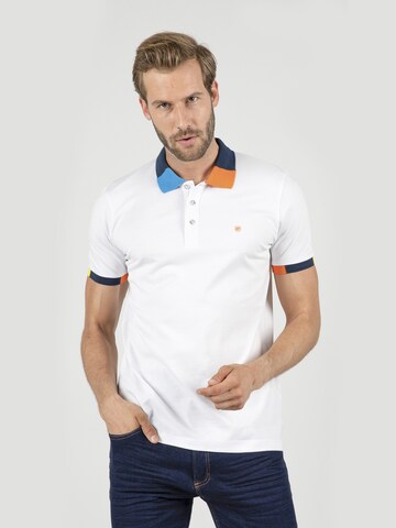 Felix Hardy Poloshirt  'Keegan' in Weiß: Vorderseite