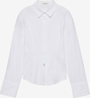 Chemisier Pull&Bear en blanc : devant