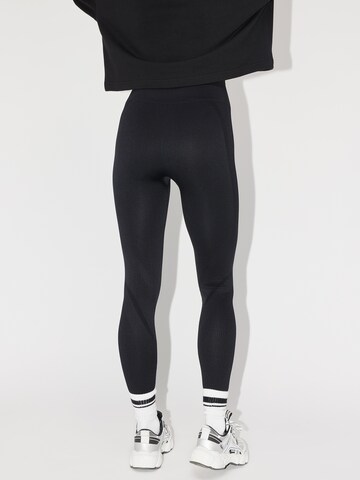 LeGer by Lena Gercke Skinny Workout Pants 'Brianne' in Black: back