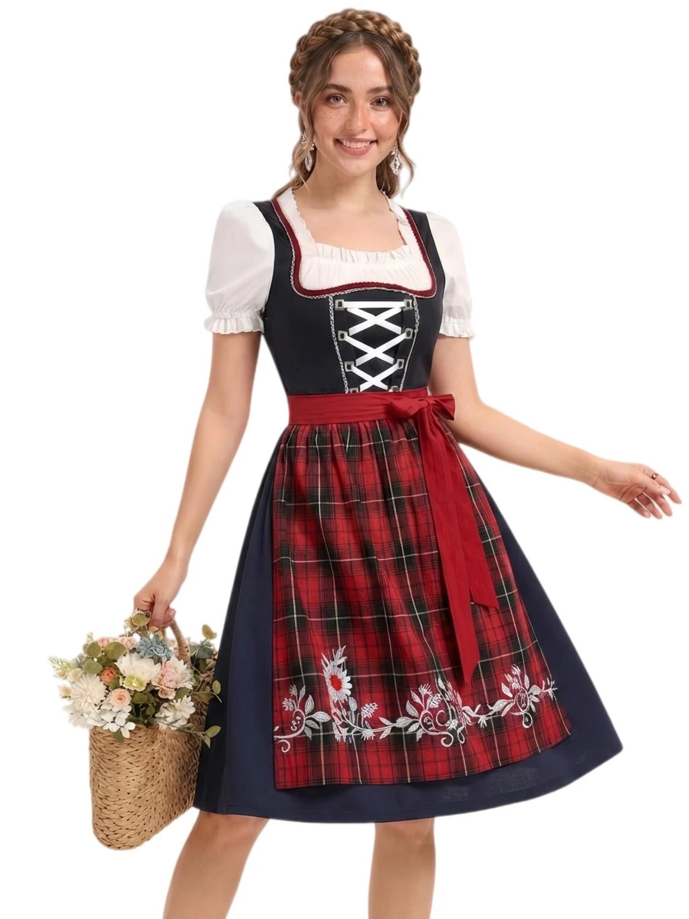 Yesfashion Dirndl w kolorze czerwony