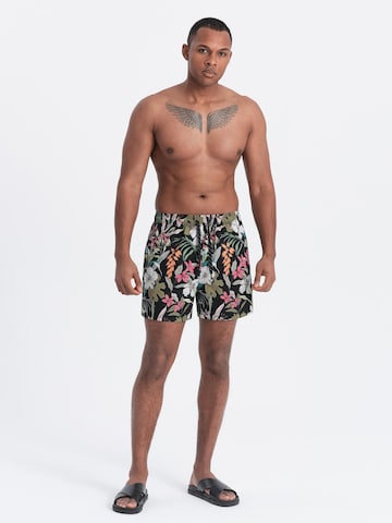 Regular Shorts de bain Ombre en noir