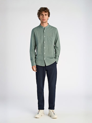 Lindbergh Slim fit Button Up Shirt in Green