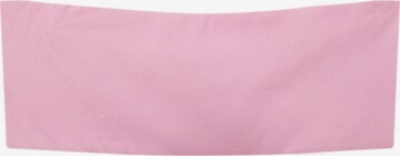 Pull&Bear Bandeau Bikini top in Pink: front