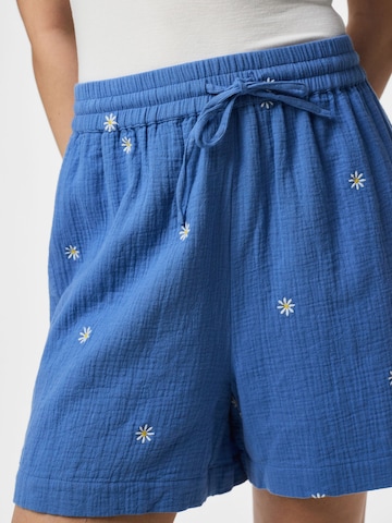 PIECES Loosefit Broek 'PCSastina' in Blauw