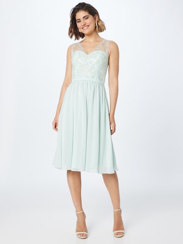 mascara Cocktail Dress in Green: front