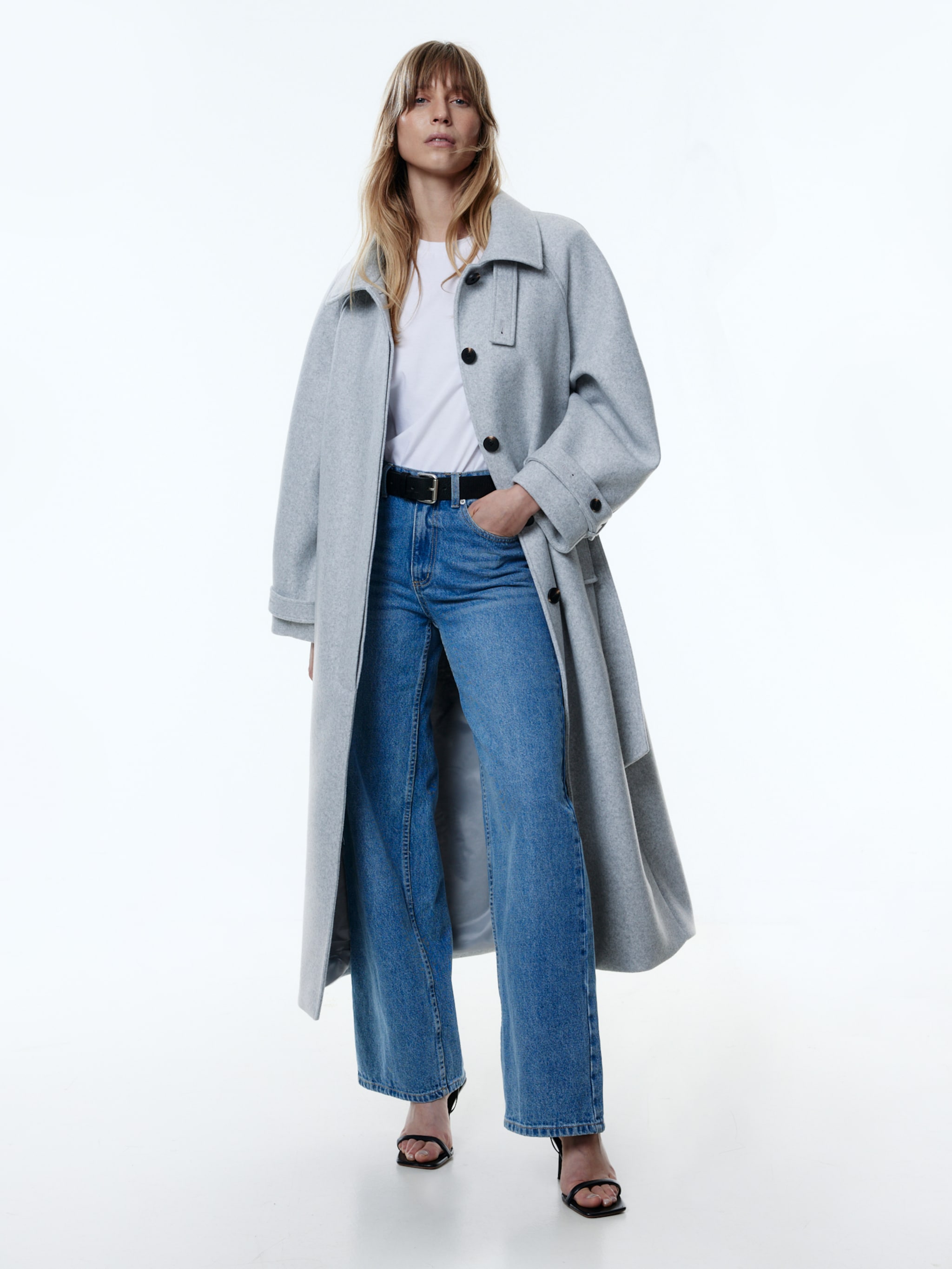 EDITED Produkte Mantel 'Ekaterina' graumeliert