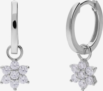 Boucles d'oreilles Lucardi en argent : devant