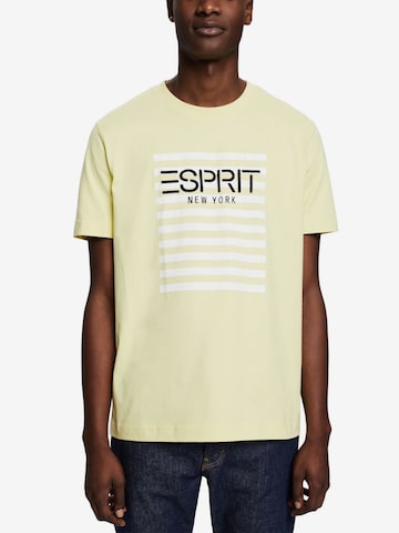 T-Shirt ESPRIT en jaune : devant