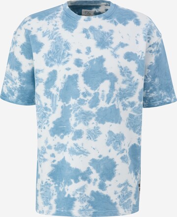 T-Shirt QS en bleu : devant