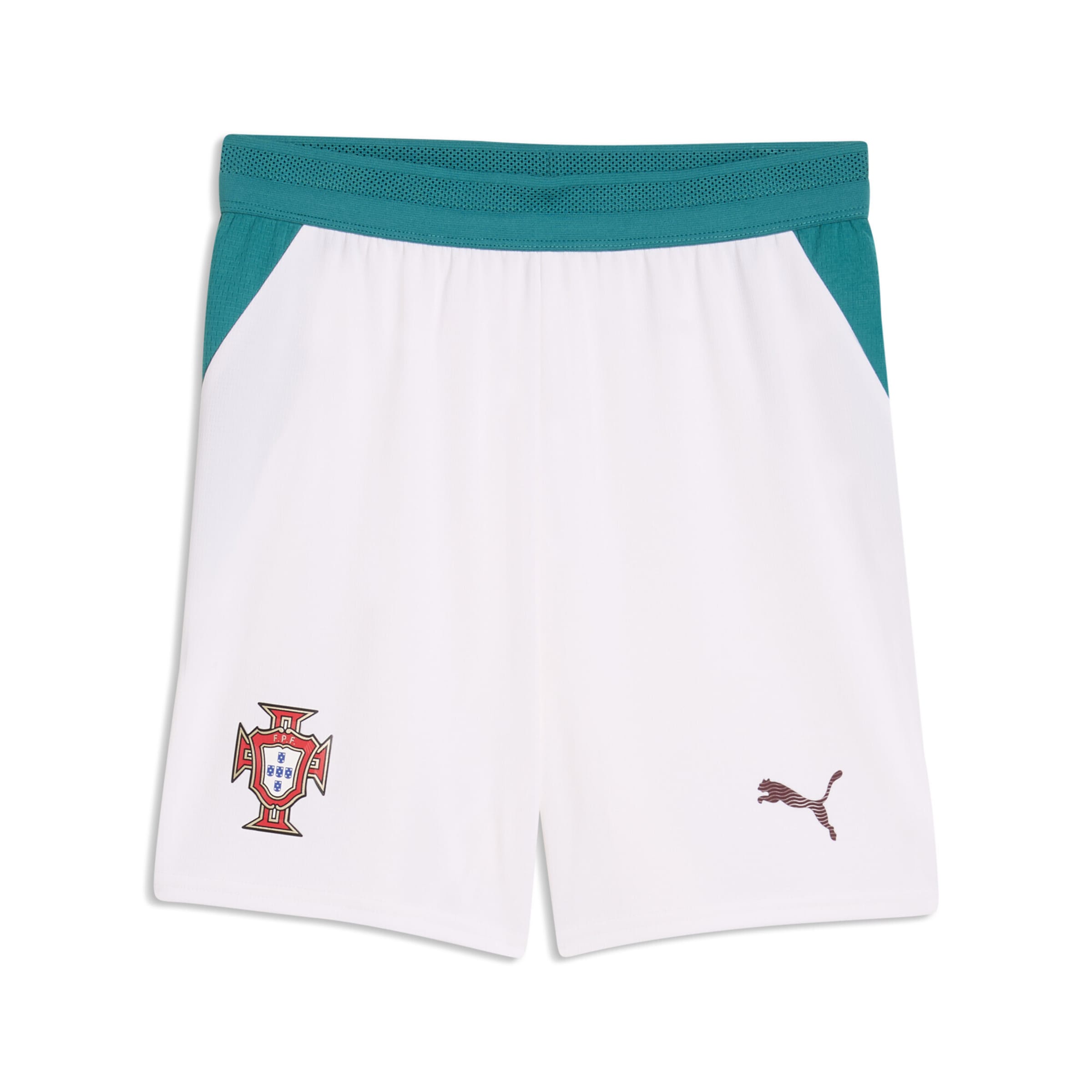 Pantalon de sport 'Portugal 2026' PUMA en blanc : devant