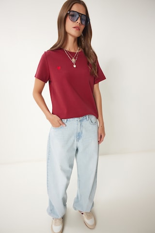 T-shirt Happiness İstanbul en rouge