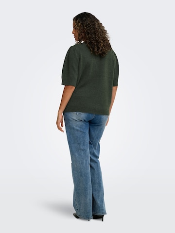 ONLY Carmakoma Pullover in Grün