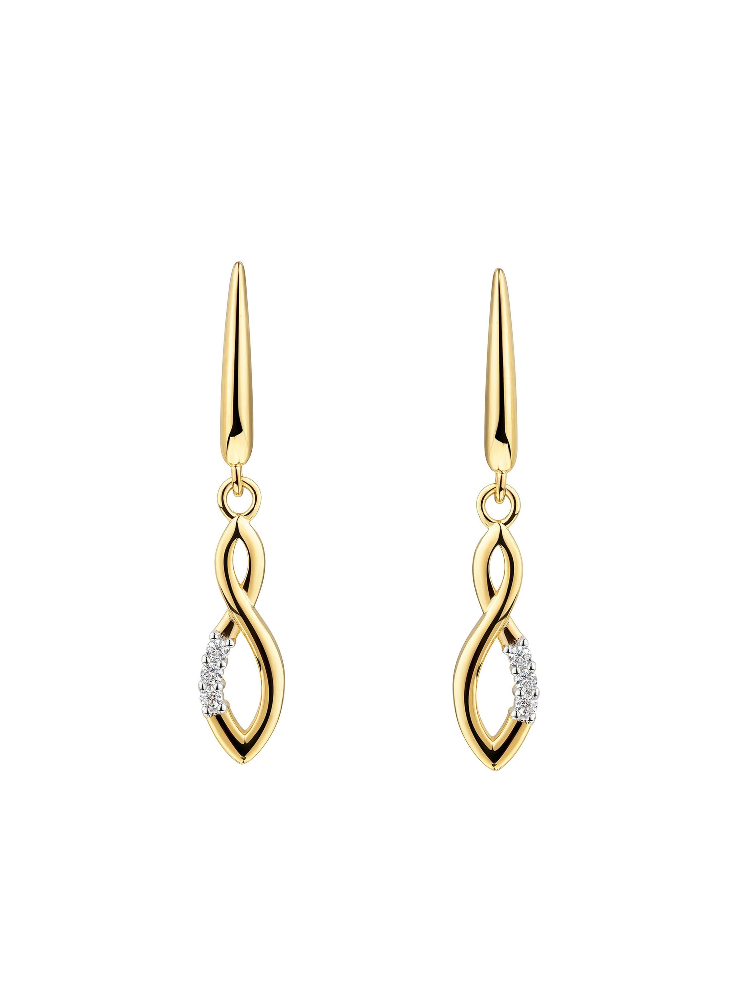 Fascination by Ellen K. Ohrringe in Gold: Vorderseite