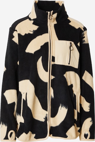 Monki Fleece jacket in Black: front