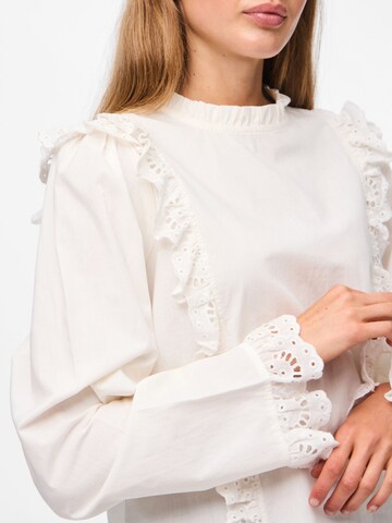 Chemisier PIECES en blanc