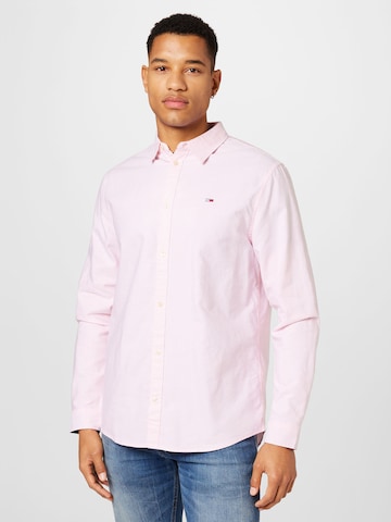 Coupe regular Chemise TOMMY HILFIGER en rose : devant