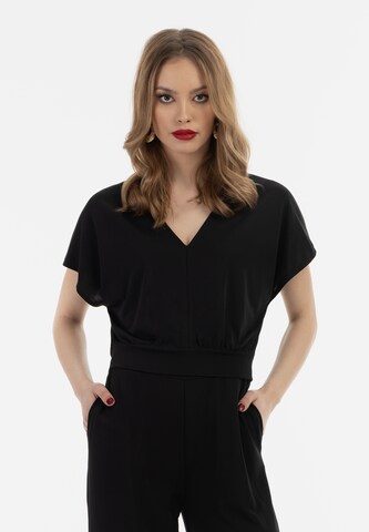 faina - Camisa em preto: frente