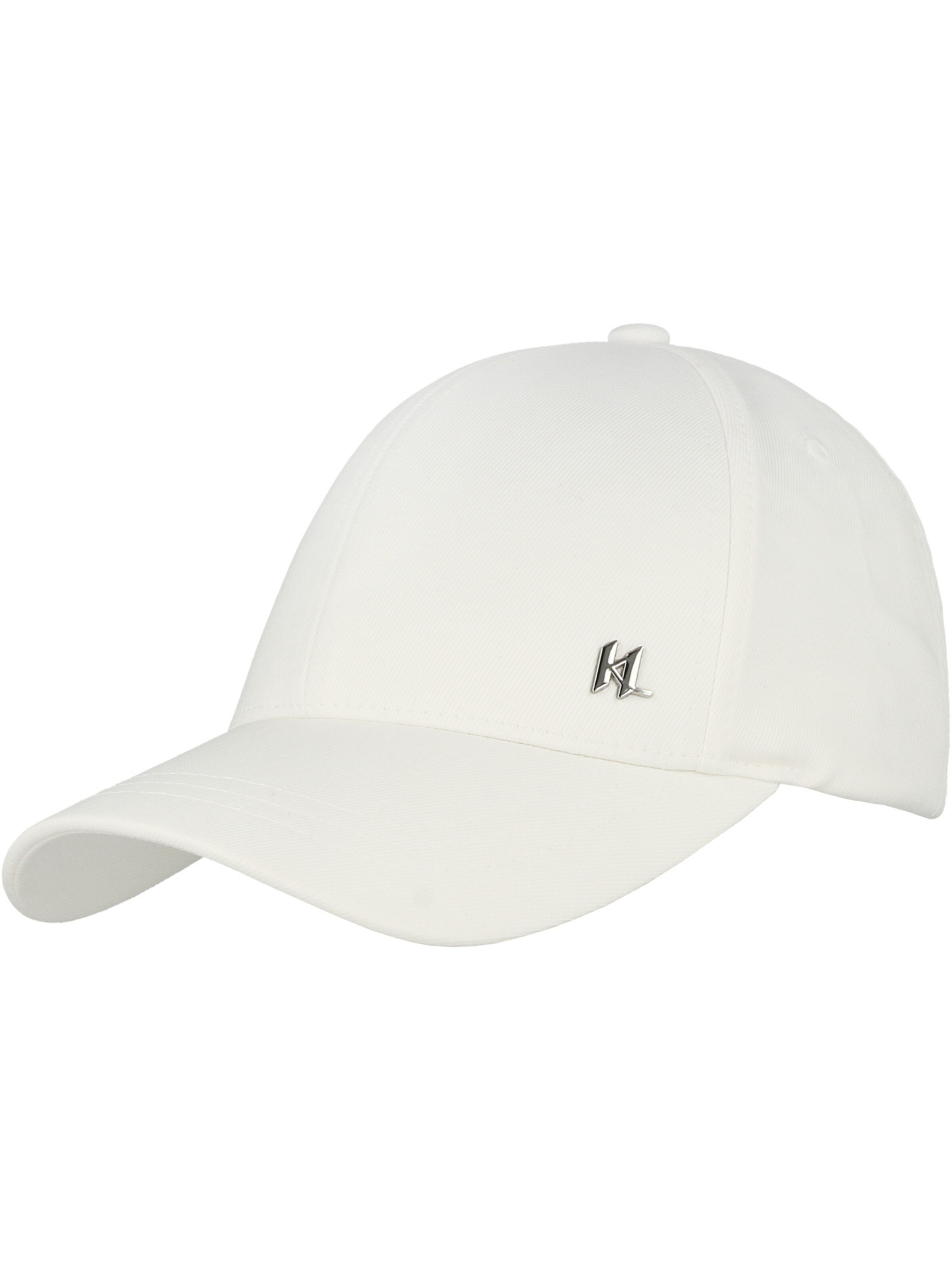 Casquette Karl Lagerfeld en blanc : devant