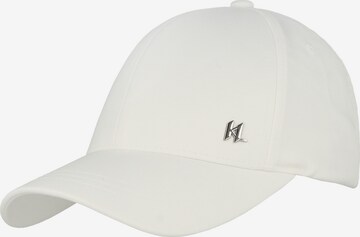 Casquette Karl Lagerfeld en blanc : devant