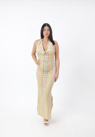 Elara Jurk in Geel: voorkant