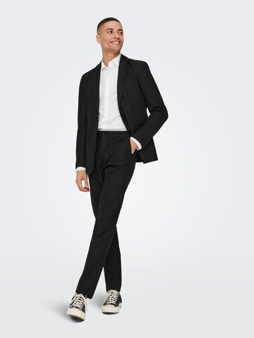 Coupe slim Veste de costume Only & Sons en noir