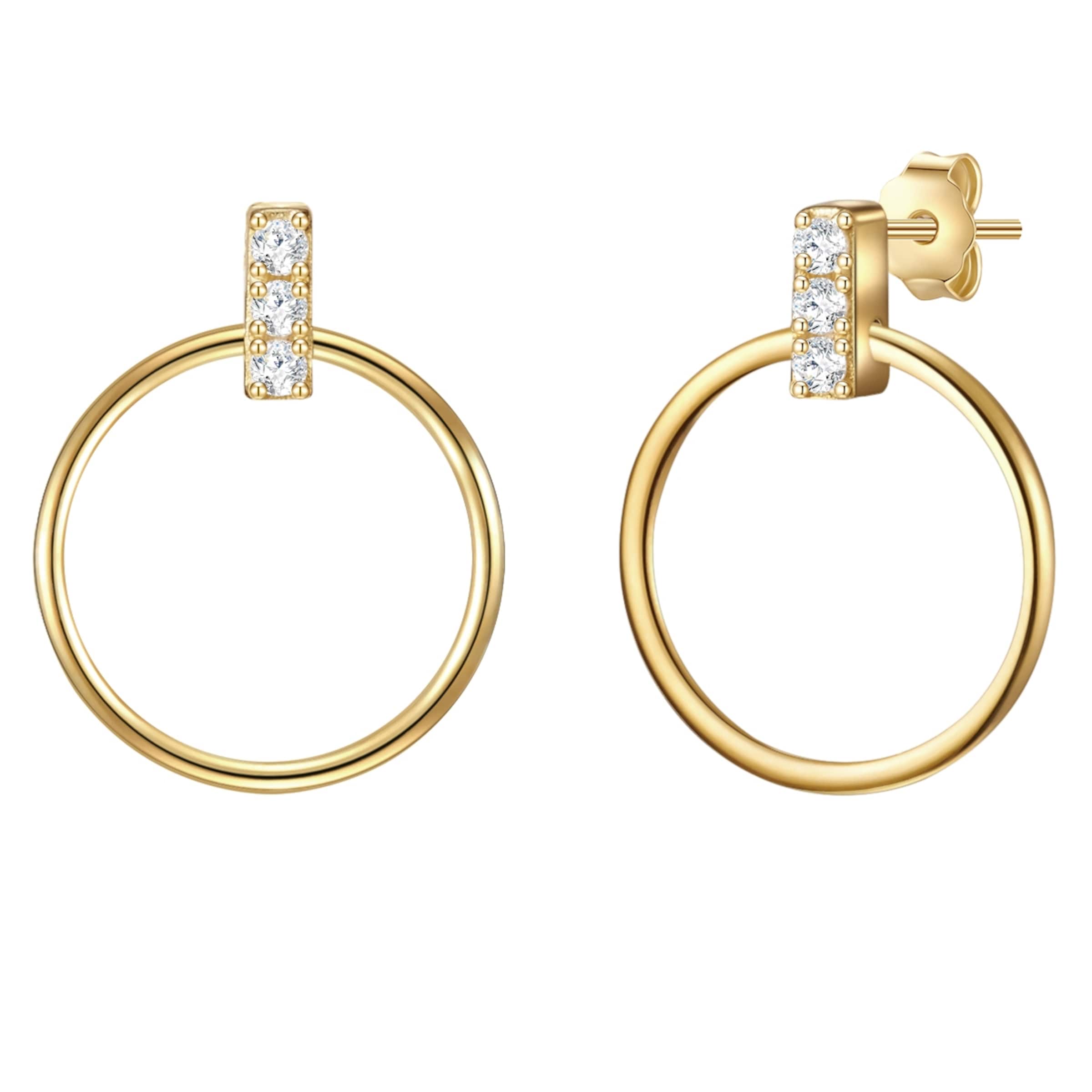 Glanzstücke München Ohrringe in Gold: Vorderseite