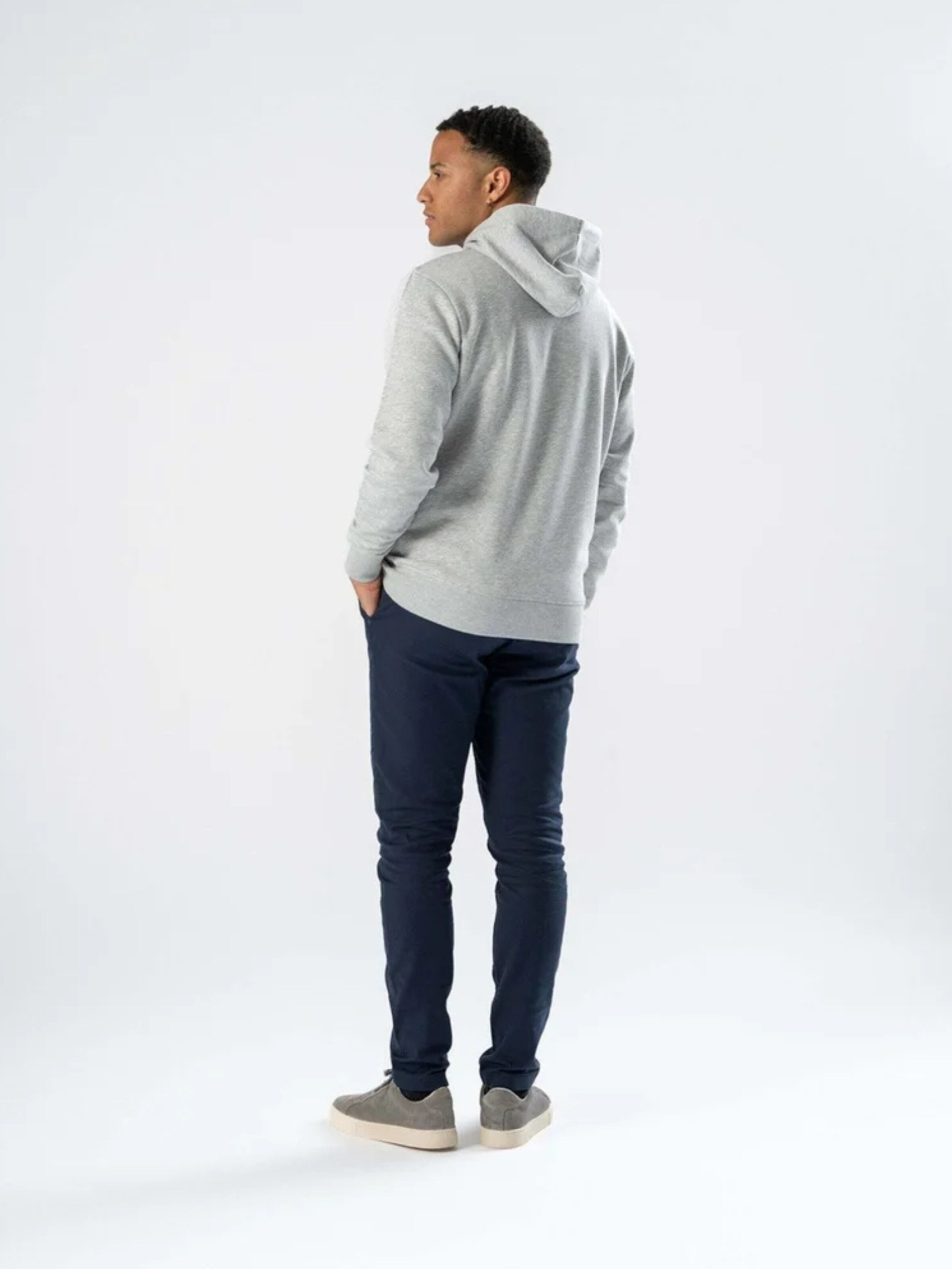 TEESHOPPEN Sweater ' Sweatshirt Hoodie ' in Grey