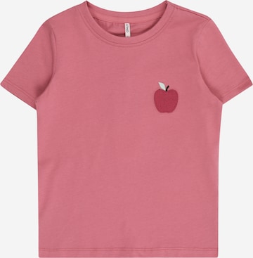 Only Mini T-shirt 'KMGCandy' i rosa: framsida