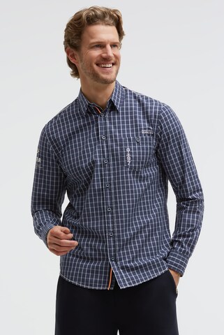 Gaastra Slim fit Button Up Shirt in Blue: front