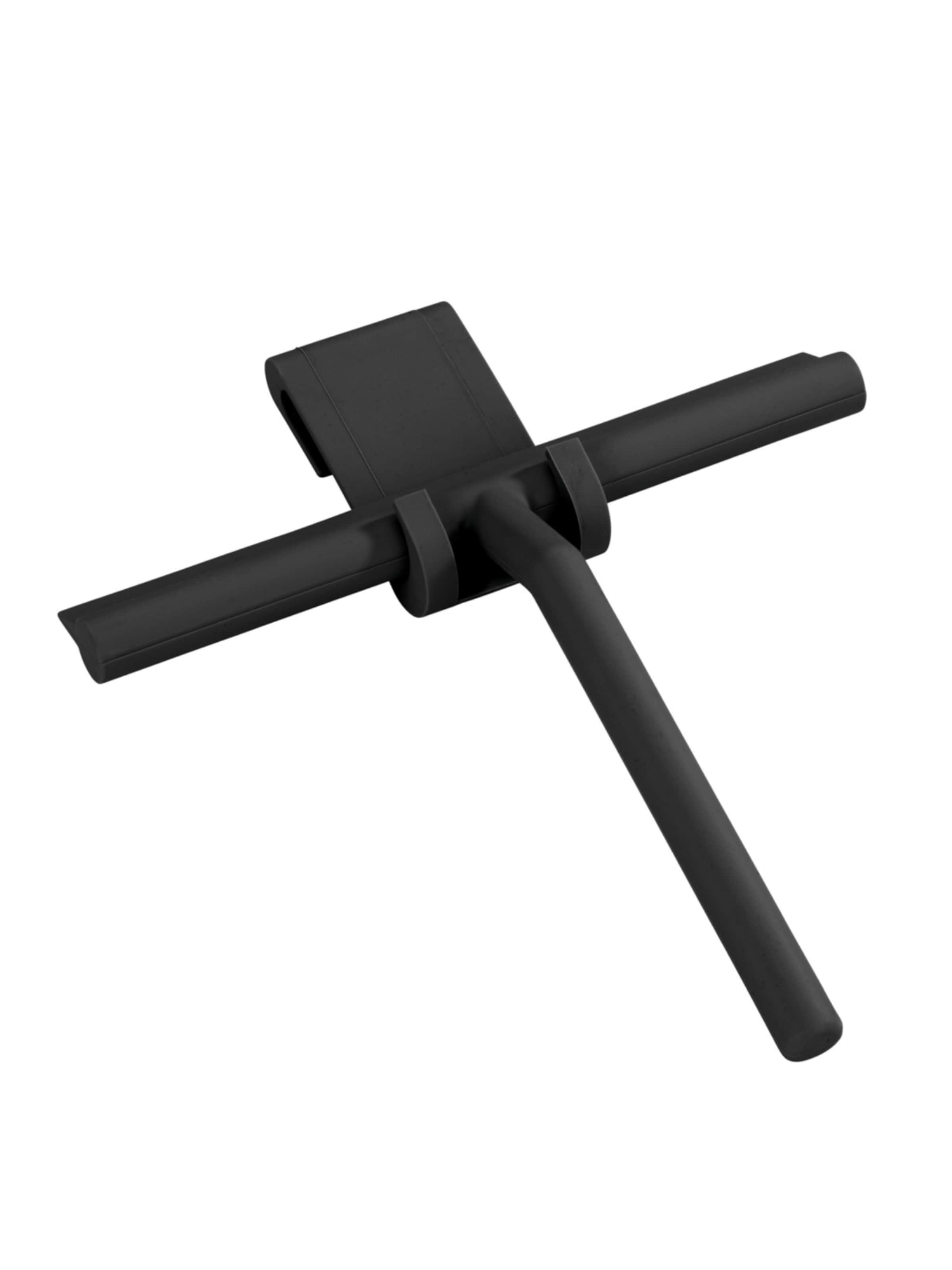 Wenko Shower Accessories in Black: front