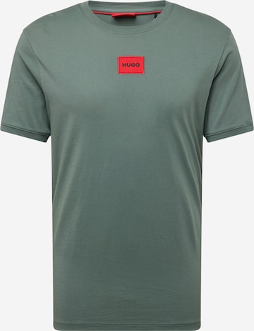 HUGO Shirt 'Diragolino212' in Groen: voorkant