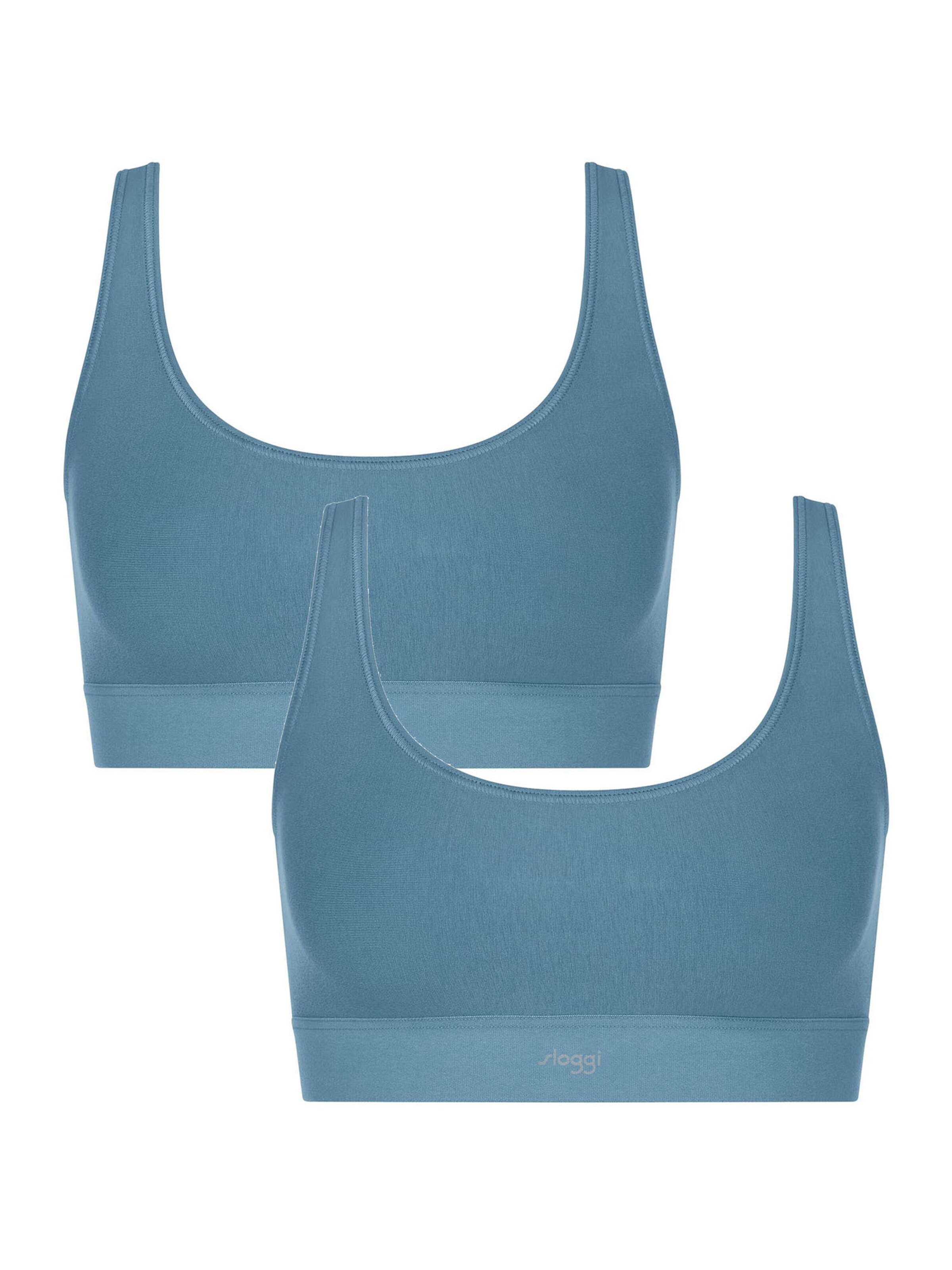 SLOGGI - Soutien Bustier Soutien 'EVER Ease' em azul: frente