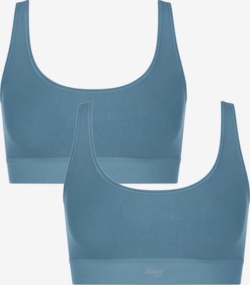 SLOGGI - Soutien Bustier Soutien 'EVER Ease' em azul: frente