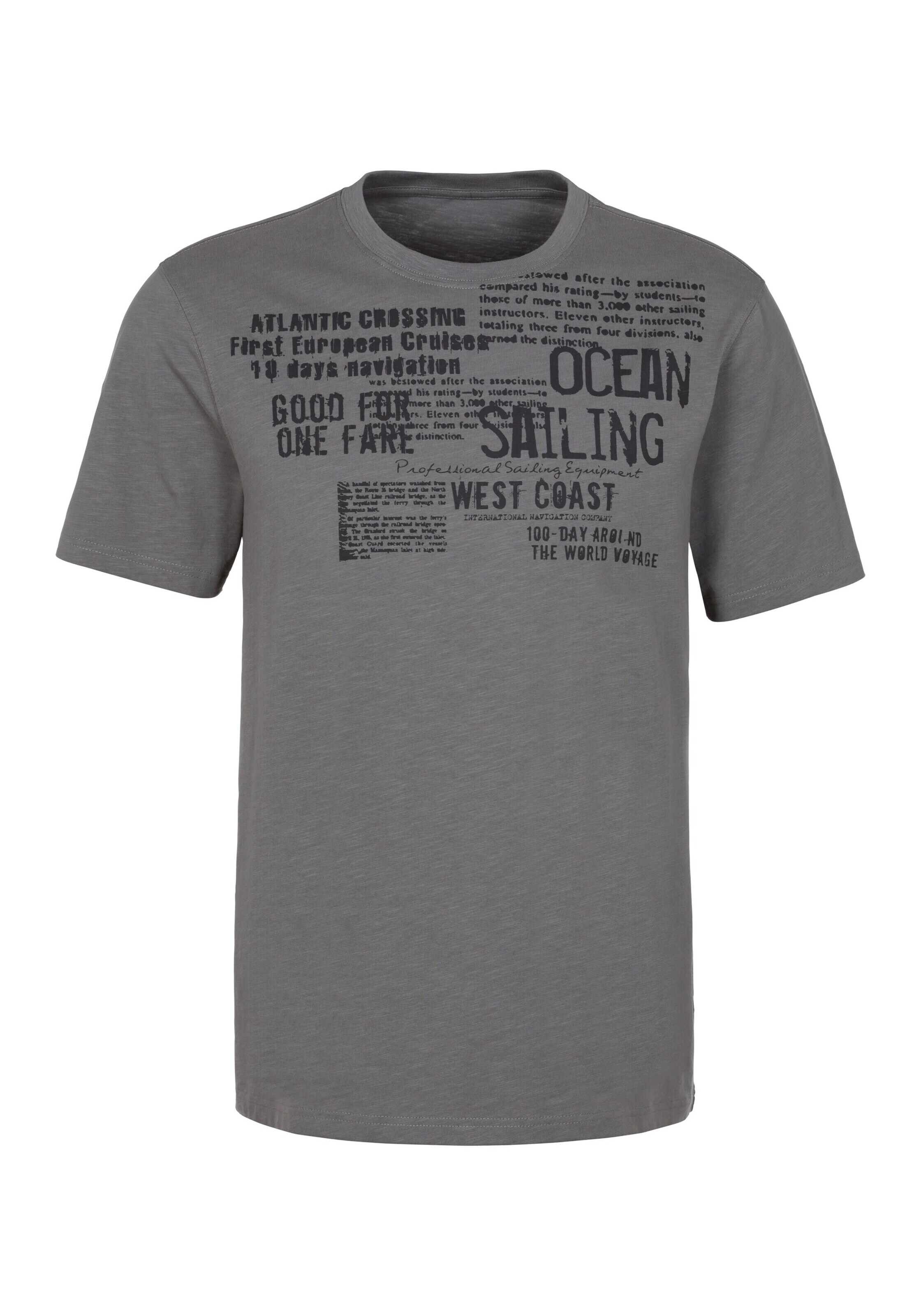 JOHN DEVIN T-Shirt in Grau: Vorderseite