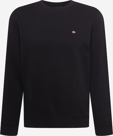 NAPAPIJRISweater majica 'Balis' - crna boja: prednji dio