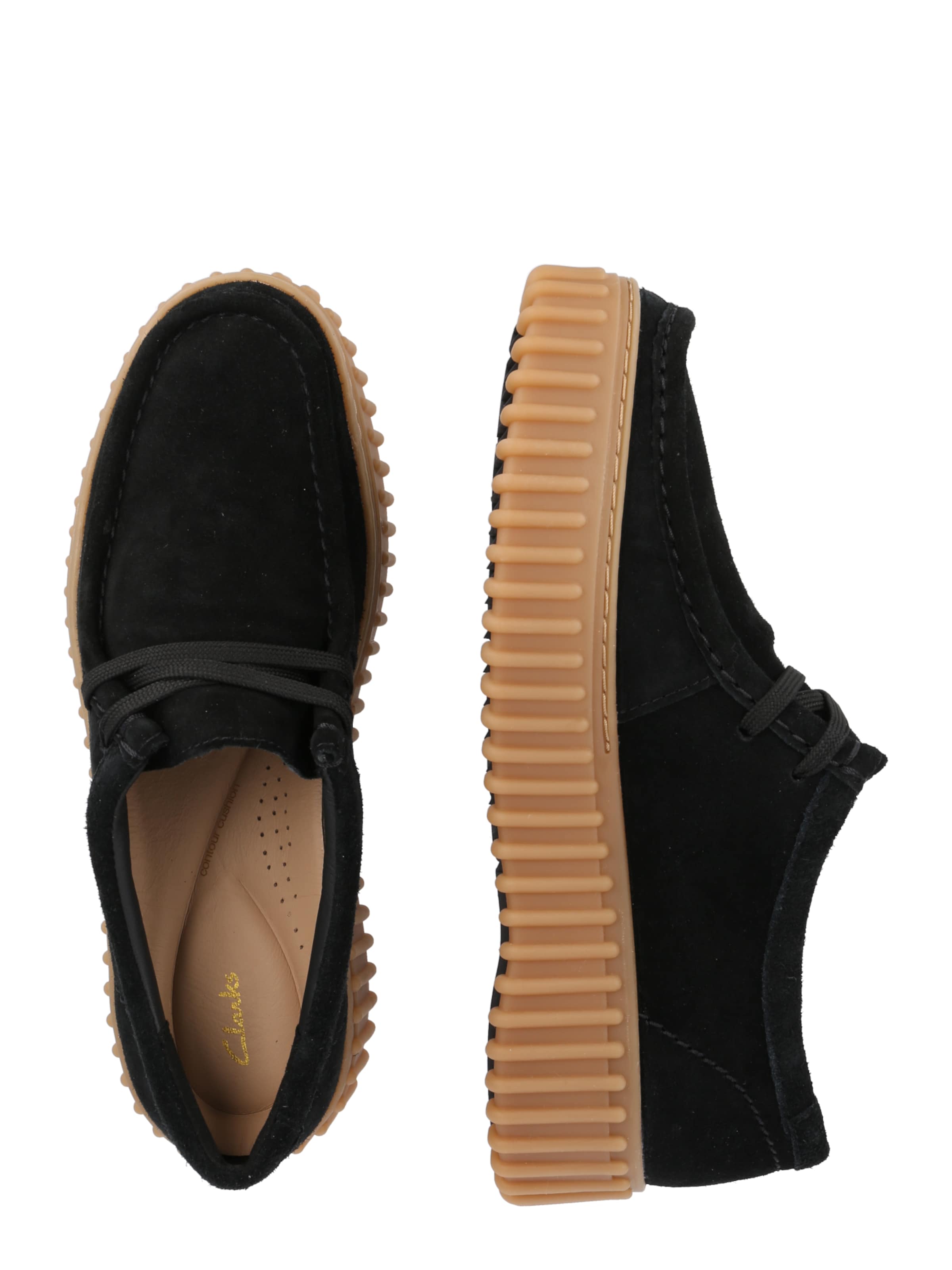 CLARKS - Sapato com atacadores 'Torhill Bee' em preto