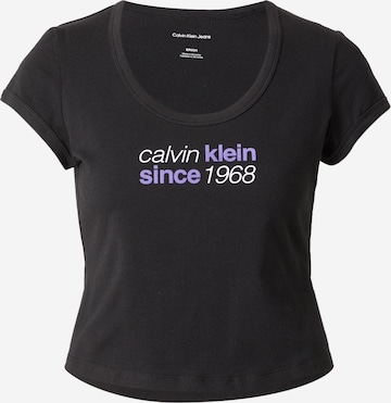 juoda Calvin Klein Jeans Marškinėliai: priekis