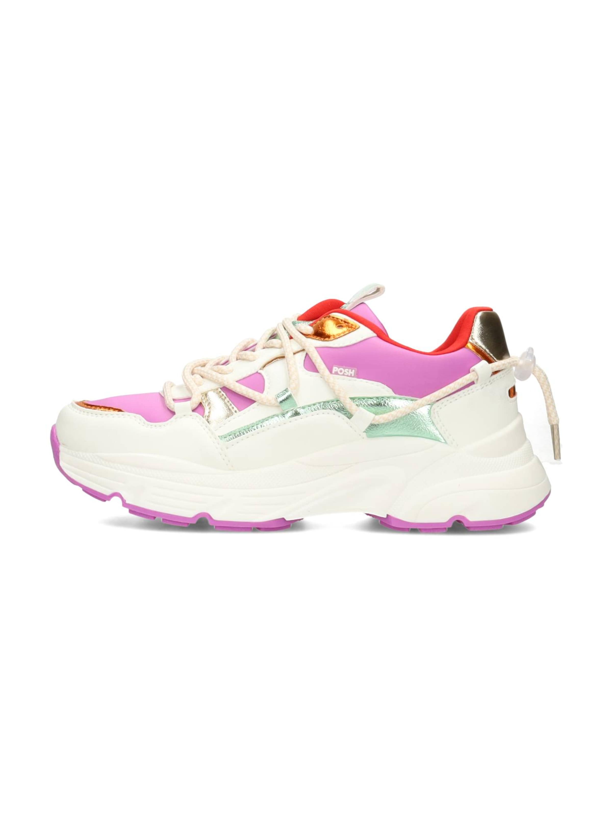 Baskets basses 'Madee' POSH by Poelman en blanc : devant