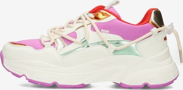 Baskets basses 'Madee' POSH by Poelman en blanc : devant