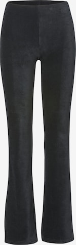 KOROSHI Flared Trousers in Black: front