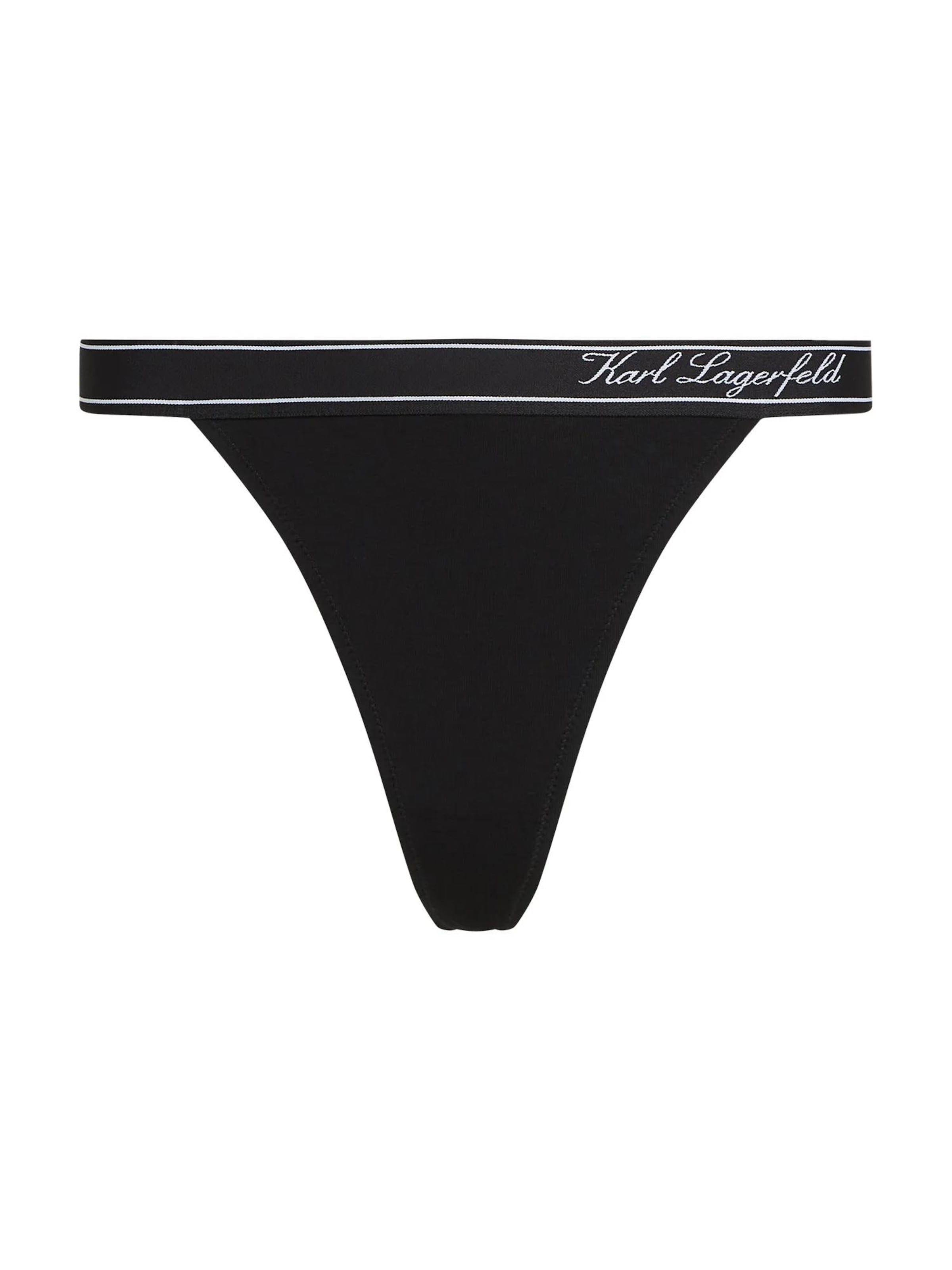 Karl Lagerfeld Stringid, värv must: eest vaates